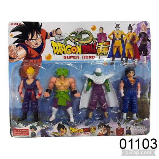 Imagen de DRAGON BALLS  MUÑECO X4  5.26